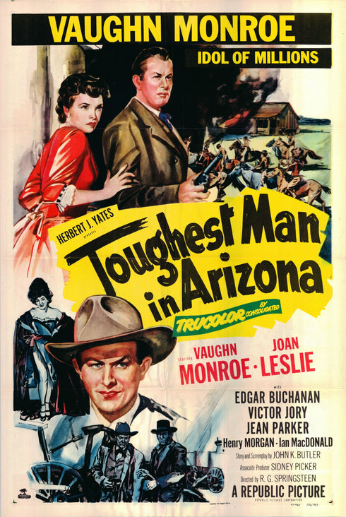 toughest man in arizona 1952 one sheet poster folded